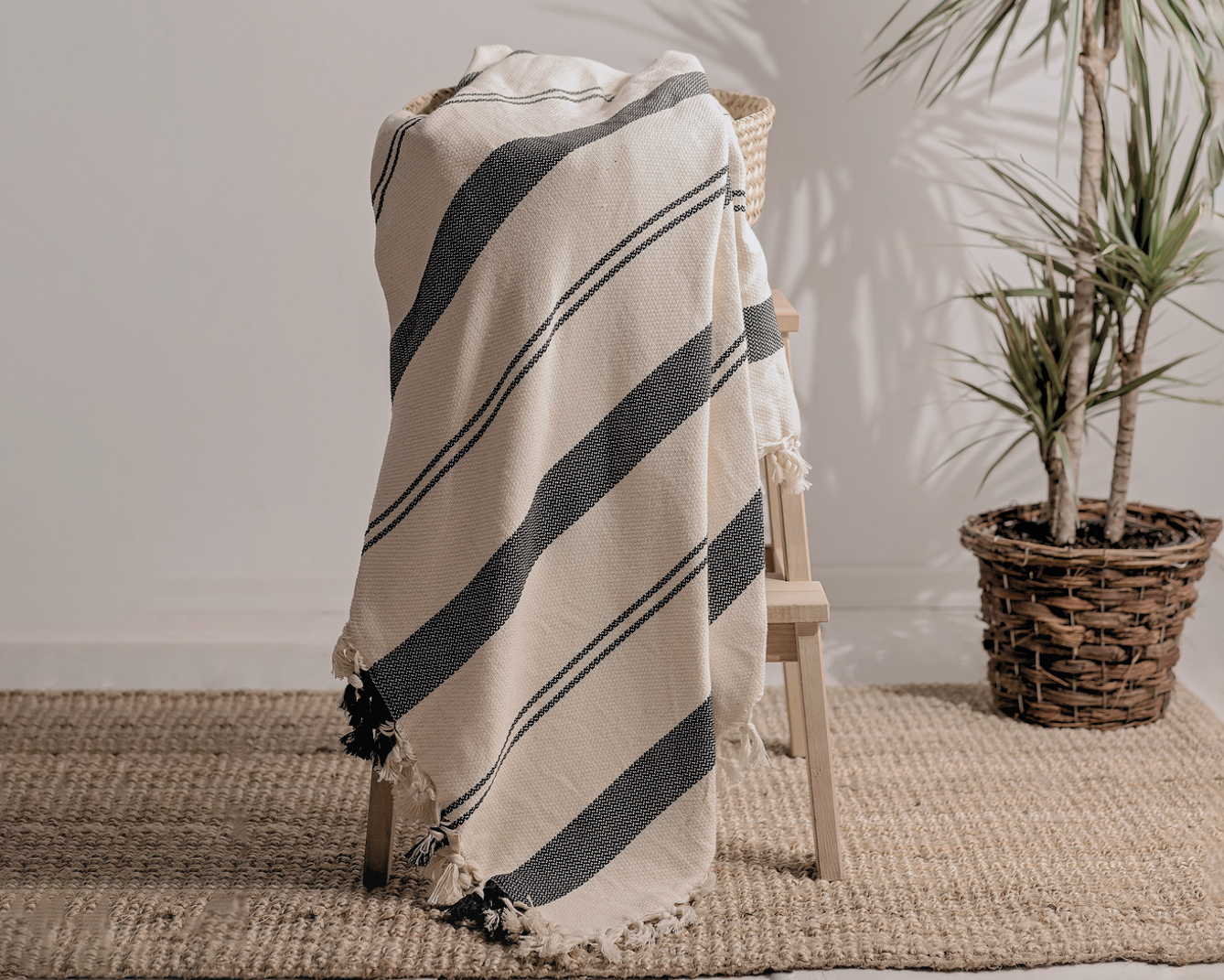 Minimalist 100% Cotton Throw Blankets & Bedspreads