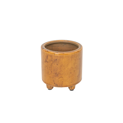 Griffin Footed Planter Brown