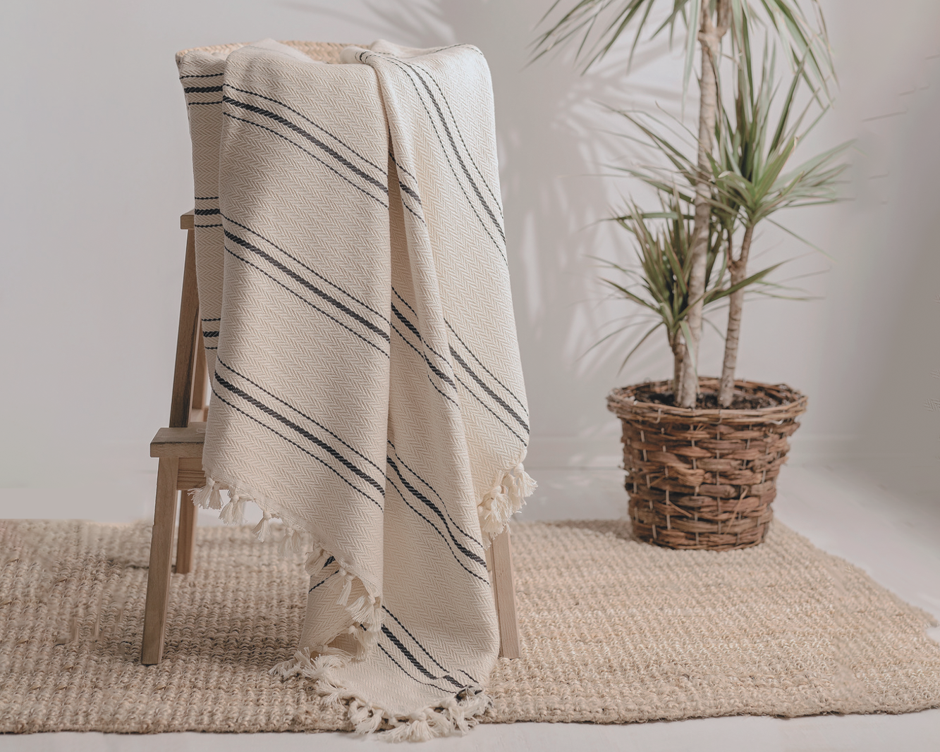 Minimalist 100% Cotton Throw Blankets & Bedspreads